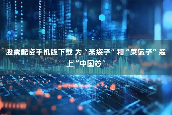 股票配资手机版下载 为“米袋子”和“菜篮子”装上“中国芯”